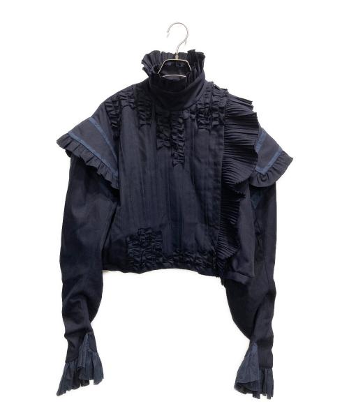 Mikio Sakabe（ミキオサカベ）Mikio Sakabe (ミキオサカベ) 24AW Frill Day Doublet ネイビー サイズ:FREEの古着・服飾アイテム
