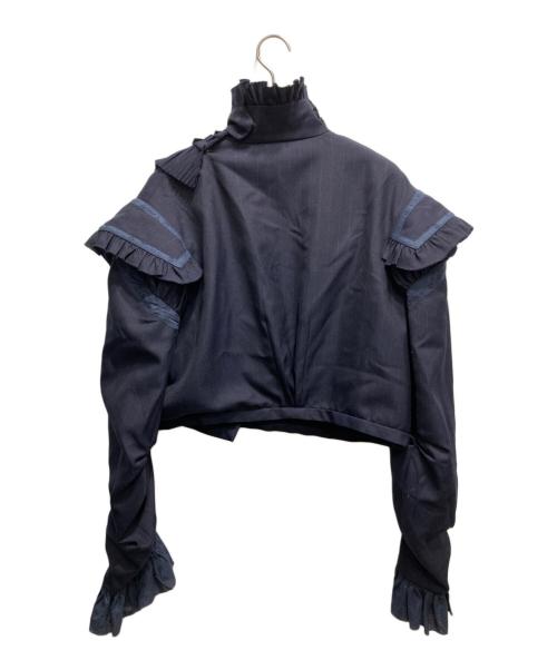 Mikio Sakabe（ミキオサカベ）Mikio Sakabe (ミキオサカベ) 24AW Frill Day Doublet ネイビー サイズ:FREEの古着・服飾アイテム