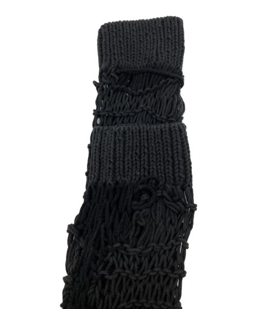 Maison MIHARA YASUHIRO（メゾン ミハラ ヤスヒロ）Maison MIHARA YASUHIRO (メゾン ミハラ ヤスヒロ) Rope Knitted Short Pullover ブラック サイズ:FREEの古着・服飾アイテム