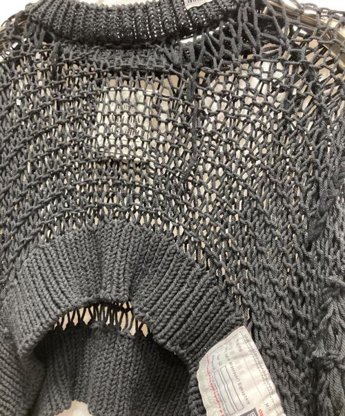 Maison MIHARA YASUHIRO（メゾン ミハラ ヤスヒロ）Maison MIHARA YASUHIRO (メゾン ミハラ ヤスヒロ) Rope Knitted Short Pullover ブラック サイズ:FREEの古着・服飾アイテム