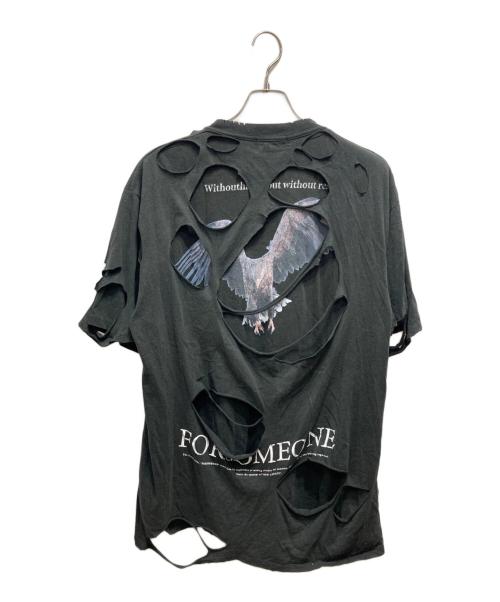 FORSOMEONE（フォーサムワン）FORSOMEONE (フォーサムワン) DAMAGE EAGLE TEE ブラック サイズ:50の古着・服飾アイテム