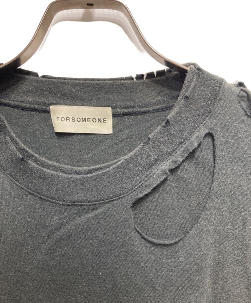 FORSOMEONE（フォーサムワン）FORSOMEONE (フォーサムワン) DAMAGE EAGLE TEE ブラック サイズ:50の古着・服飾アイテム