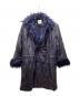 YOIKADAKADA（ヨイカダカダ）の古着「ファーデザインコート」｜ネイビー