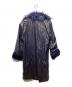 YOIKADAKADA (ヨイカダカダ) ファーデザインコート ネイビー サイズ:L：7000円