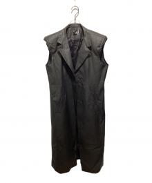 FRKM SCD（エフアールケーエム エスシーディー）の古着「コーティングロングベスト」｜ブラック