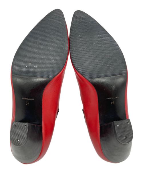 JOHN LAWRENCE SULLIVAN（ジョン ローレンス サリバン）JOHN LAWRENCE SULLIVAN (ジョン ローレンス サリバン) ヒールサイドゴアブーツ レッド サイズ:25cmの古着・服飾アイテム