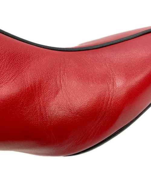 JOHN LAWRENCE SULLIVAN（ジョン ローレンス サリバン）JOHN LAWRENCE SULLIVAN (ジョン ローレンス サリバン) ヒールサイドゴアブーツ レッド サイズ:25cmの古着・服飾アイテム