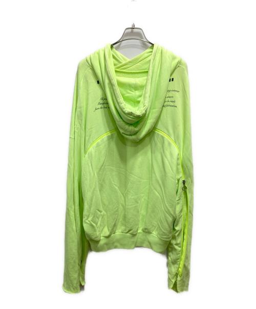 OFFWHITE（オフホワイト）OFFWHITE (オフホワイト) バックジップ プルオーバーパーカー イエロー サイズ:Mの古着・服飾アイテム