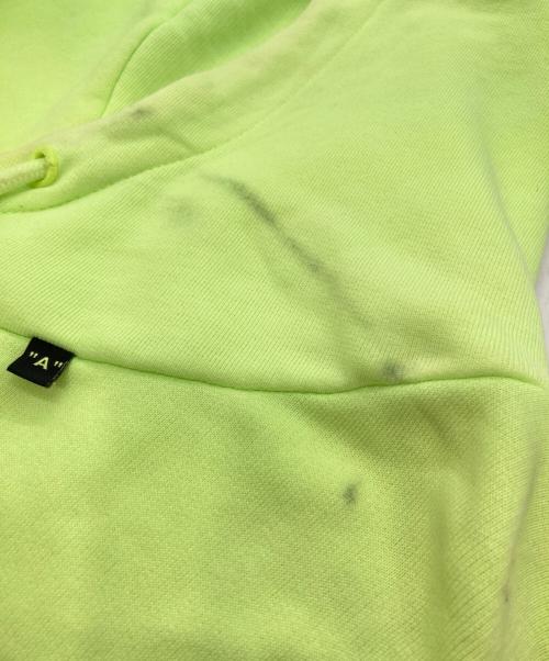 OFFWHITE（オフホワイト）OFFWHITE (オフホワイト) バックジップ プルオーバーパーカー イエロー サイズ:Mの古着・服飾アイテム