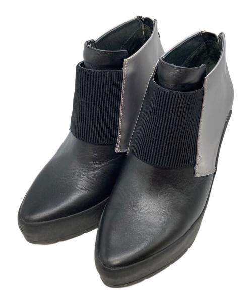 UNITED NUDE（ユナイテッドヌード）UNITED NUDE (ユナイテッドヌード) ウェッジソールブーツ シルバー サイズ:38の古着・服飾アイテム