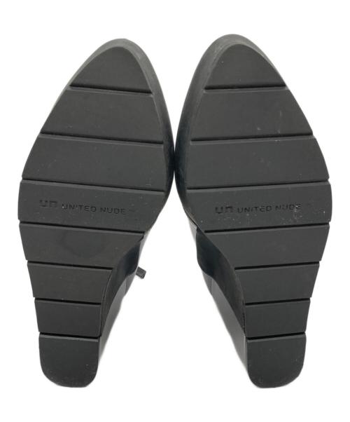 UNITED NUDE（ユナイテッドヌード）UNITED NUDE (ユナイテッドヌード) ウェッジソールブーツ シルバー サイズ:38の古着・服飾アイテム