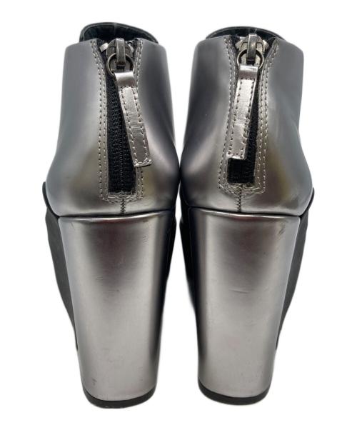 UNITED NUDE（ユナイテッドヌード）UNITED NUDE (ユナイテッドヌード) ウェッジソールブーツ シルバー サイズ:38の古着・服飾アイテム