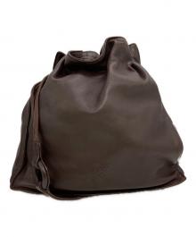 LOEWE（ロエベ）の古着「巾着ショルダーバッグ/フラメンコ」｜ブラウン