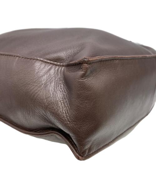 LOEWE（ロエベ）LOEWE (ロエベ) 巾着ショルダーバッグ/フラメンコ ブラウンの古着・服飾アイテム