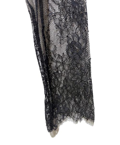 ermanno scervino（エルマノシェルビーノ）ERMANNO SCERVINO (エルマノシェルビーノ) レース切替カットソー ブラック サイズ:40の古着・服飾アイテム