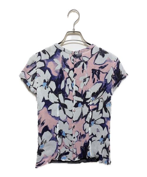 GIORGIO ARMANI（ジョルジョアルマーニ）GIORGIO ARMANI (ジョルジョアルマーニ) 総柄フレンチスリーブシャツ マルチカラー サイズ:40の古着・服飾アイテム