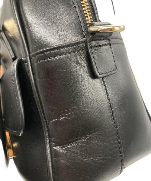 ANYA HINDMARCH（アニヤ・ハインドマーチ）ANYA HINDMARCH (アニヤ・ハインドマーチ) SMALL MARKER/カーカーショルダーバッグ ブラックの古着・服飾アイテム