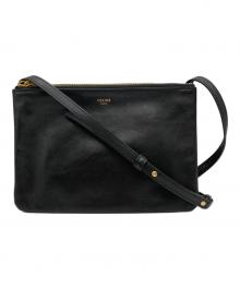 CELINE（セリーヌ）の古着「Small Trio/トリオ スモール ショルダーバッグ」｜ブラック