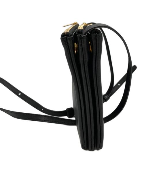 CELINE（セリーヌ）CELINE (セリーヌ) Small Trio/トリオ スモール ショルダーバッグ ブラックの古着・服飾アイテム