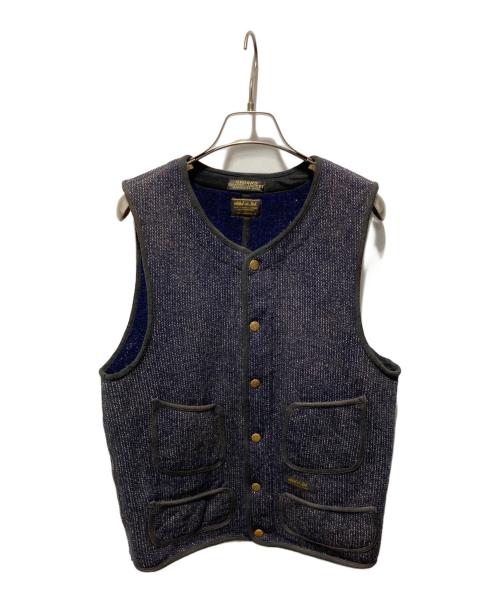 BROWN'S BEACH JACKET（ブラウンズビーチジャケット）BROWN'S BEACH JACKET (ブラウンズビーチジャケット) NEIGHBORHOOD (ネイバーフッド) コラボ13AW ウールベスト ネイビー サイズ:S-Lの古着・服飾アイテム