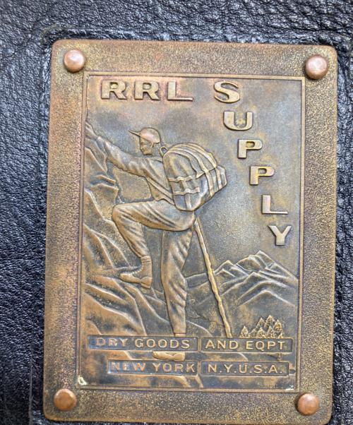 RRL（ダブルアールエル）RRL (ダブルアールエル) レザーボディーバッグ/ウエストバッグ ブラックの古着・服飾アイテム