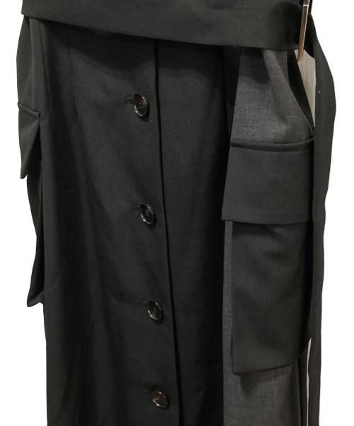 UNITED TOKYO（ユナイテッドトーキョー）UNITED TOKYO (ユナイテッドトーキョー) リモーブコンビトレンチコート グレー×ブラック サイズ:FREEの古着・服飾アイテム