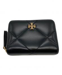 TORY BURCH（トリーバーチ）の古着「ダイヤモンドキルトラウンドウォレット/KIRA」｜ブラック