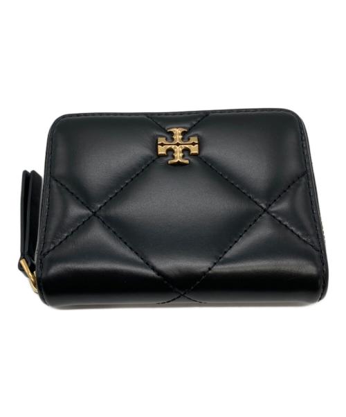 TORY BURCH（トリーバーチ）TORY BURCH (トリーバーチ) ダイヤモンドキルトラウンドウォレット/KIRA ブラックの古着・服飾アイテム