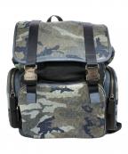 MICHAEL KORSマイケル・コース）の古着「リュック/Printed Denim and Leather Backpack」｜ブルー