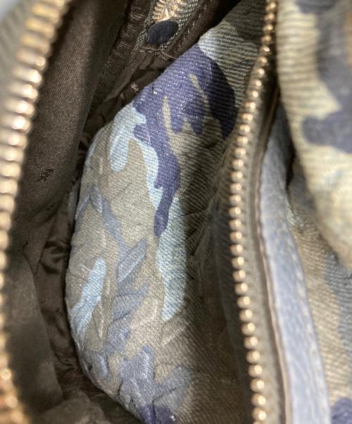 MICHAEL KORS（マイケル・コース）MICHAEL KORS (マイケル・コース) リュック/Printed Denim and Leather Backpack ブルーの古着・服飾アイテム