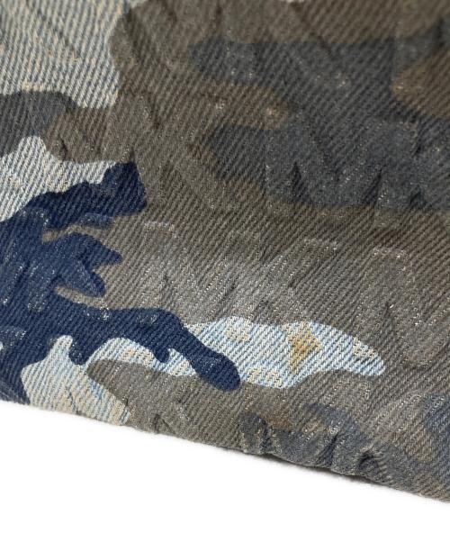 MICHAEL KORS（マイケル・コース）MICHAEL KORS (マイケル・コース) リュック/Printed Denim and Leather Backpack ブルーの古着・服飾アイテム