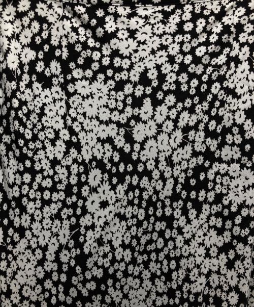 edit.for lulu（エディットフォールル）edit.for LuLu (エディットフォールル) フラワープリントスカート ホワイト×ブラック サイズ:34の古着・服飾アイテム