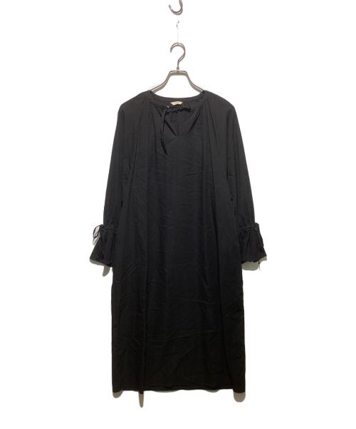 CLANE（クラネ）CLANE (クラネ) GATHER VOLUME ONE PIECE ブラック サイズ:1の古着・服飾アイテム