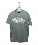 VANSヴァンズ）の古着「90's USA製オールドロゴTシャツ」｜グリーン