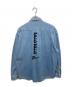 pellepelle (ペレペレ) ロゴ刺繍 デニムシャツ インディゴ サイズ:XL：8000円