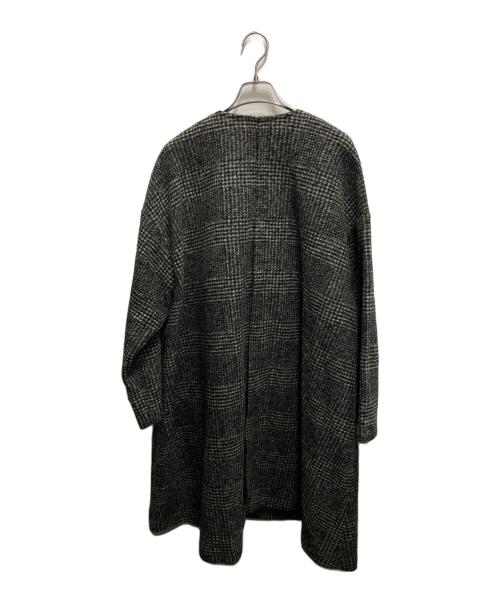 Spick and Span（スピック＆スパン）Spick and Span (スピックアンドスパン) Wスライバーチェックハーフコート グレー サイズ:38 未使用品の古着・服飾アイテム