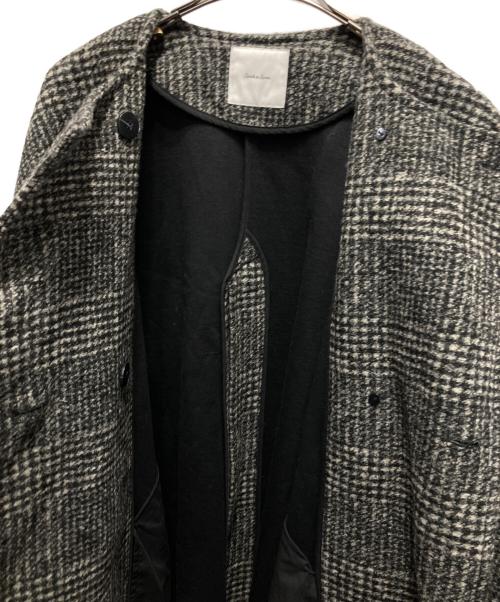 Spick and Span（スピック＆スパン）Spick and Span (スピックアンドスパン) Wスライバーチェックハーフコート グレー サイズ:38 未使用品の古着・服飾アイテム