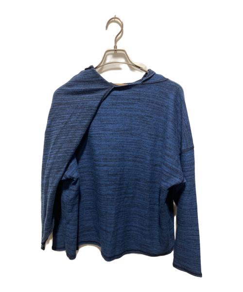 ISSEY MIYAKE（イッセイミヤケ）ISSEY MIYAKE (イッセイミヤケ) 70s スカーフニット ブルー サイズ:不明の古着・服飾アイテム