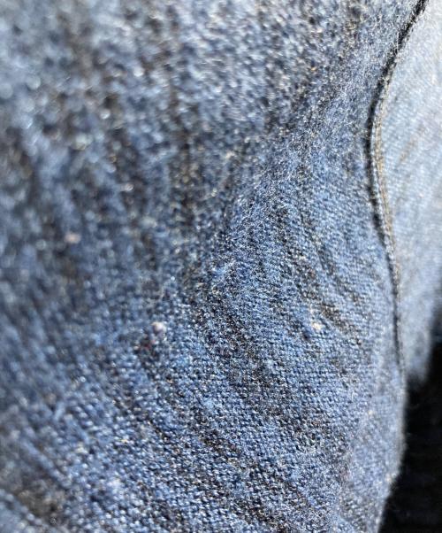 ISSEY MIYAKE（イッセイミヤケ）ISSEY MIYAKE (イッセイミヤケ) 70s スカーフニット ブルー サイズ:不明の古着・服飾アイテム