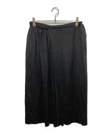 tricot COMME des GARCONS（トリココムデギャルソン）の古着「80s ｱｰｶｲﾌﾞ 刺繍ラップスカート」｜ブラック