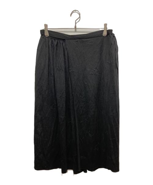 tricot COMME des GARCONS（トリココムデギャルソン）tricot COMME des GARCONS (トリココムデギャルソン) 80s ｱｰｶｲﾌﾞ 刺繍ラップスカート ブラック サイズ:Fの古着・服飾アイテム