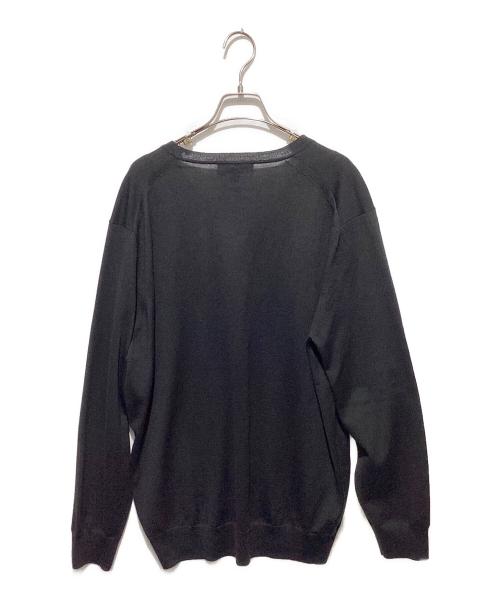 BURBERRY（バーバリー）BURBERRY (バーバリー) vネックニット/uniform ブラック サイズ:ＸＸＬの古着・服飾アイテム