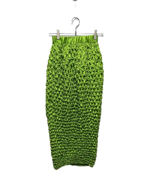 MAISON SPECIAL（メゾンスペシャル）MAISON SPECIAL (メゾンスペシャル) ポップコーンシャーリング ロングスカート グリーン サイズ:Mの古着・服飾アイテム