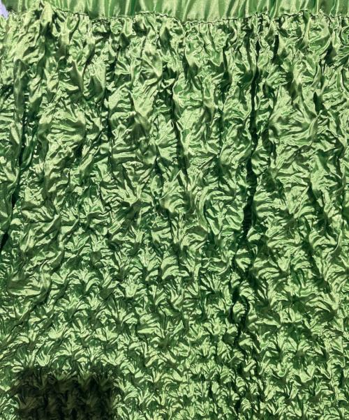 MAISON SPECIAL（メゾンスペシャル）MAISON SPECIAL (メゾンスペシャル) ポップコーンシャーリング ロングスカート グリーン サイズ:Mの古着・服飾アイテム