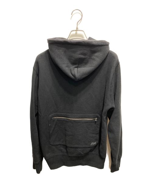 LOOPWHEELER（ループウィラー）LOOPWHEELER (ループウィラー) ポケットジップフーディー ブラック サイズ:Sの古着・服飾アイテム