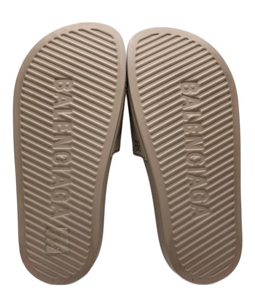 BALENCIAGA（バレンシアガ）BALENCIAGA (バレンシアガ) POOL SLIDE ベージュ サイズ:23の古着・服飾アイテム
