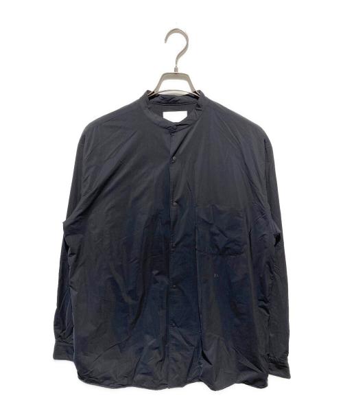 Gymphlex（ジムフレックス）Gymphlex (ジムフレックス) インサレーション バンドカラー シャツ ブラック サイズ:Mの古着・服飾アイテム