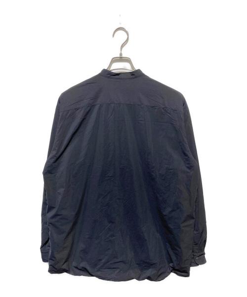 Gymphlex（ジムフレックス）Gymphlex (ジムフレックス) インサレーション バンドカラー シャツ ブラック サイズ:Mの古着・服飾アイテム