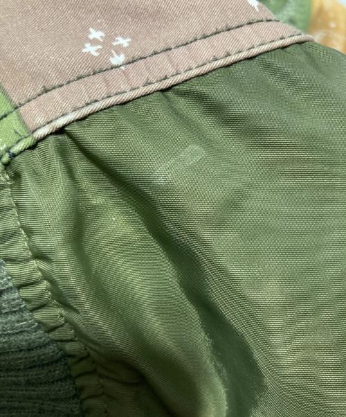 LIBERE（リベーレ）LIBERE (リベーレ) BANDANA BOMBER JACKET ホワイト×ベージュ サイズ:2の古着・服飾アイテム