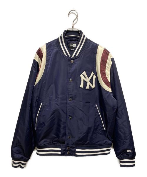 New Era（ニューエラ）New Era (ニューエラ) スタジャン/NEW YORK YANKEES COOPERSTOWN NYLON VARSITY JACKET ネイビー サイズ:Mの古着・服飾アイテム